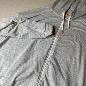 Tek Gear On-the-Go Woman's Plus Zip Hoodie Sweatshirt Light Grey Cropped Size 3X